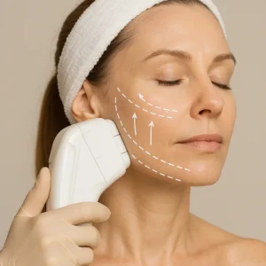 Woman having HI-FU to reduce wrinkles call LA LIPO Eaton Now!